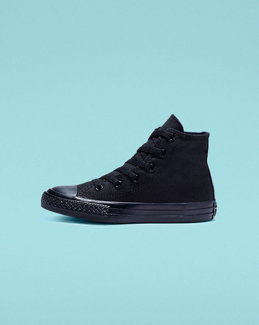 Chlapecké Boty Vysoké Converse Chuck Taylor All Star Classic Černé | CZ ZFJU75